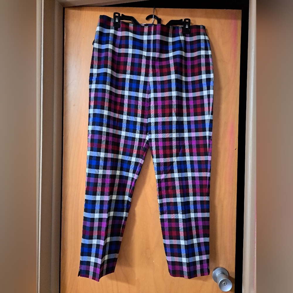 BlackMilk Tartan Static Cigarette Pants